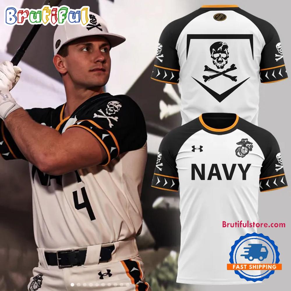 Navy Midshipmen Baseball The Bones 2025 Limited New T-Shirt Gift For Sport Music Fans