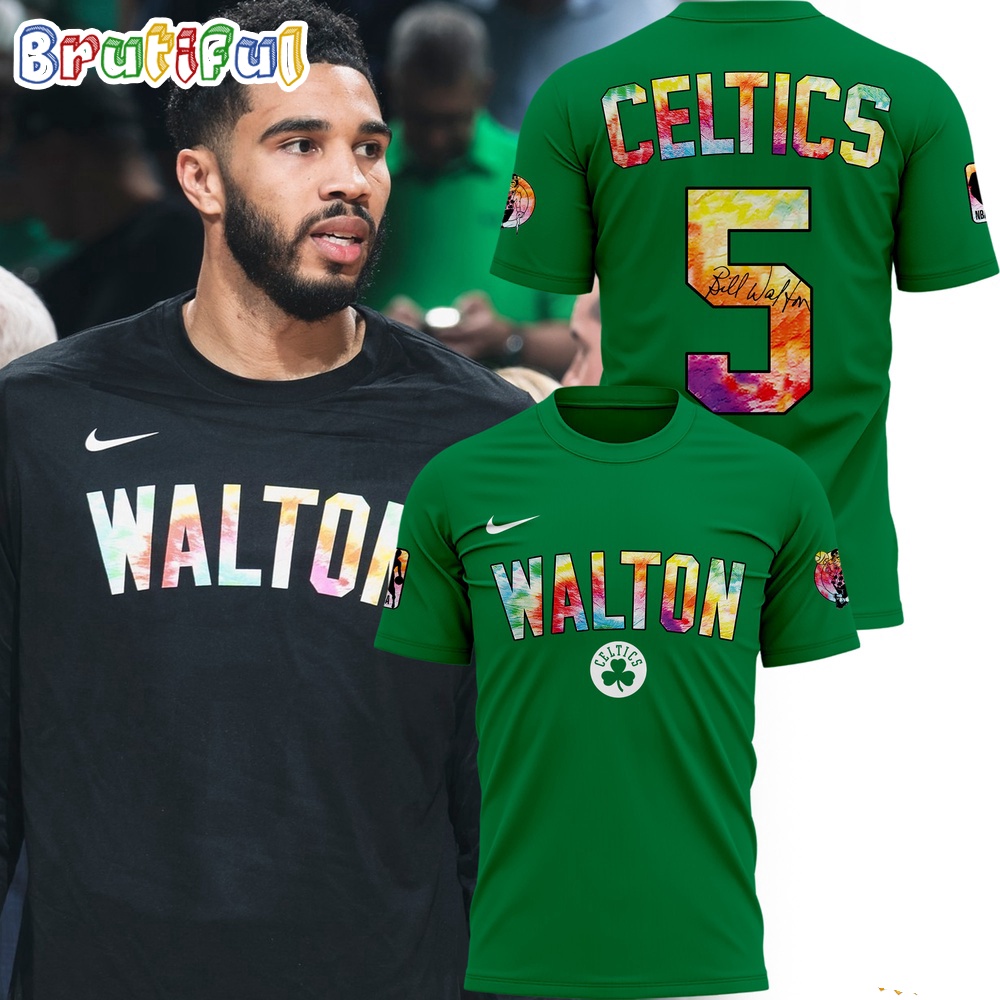 NBA Boston Celtics Bill Walton Green 2024 T Shirt