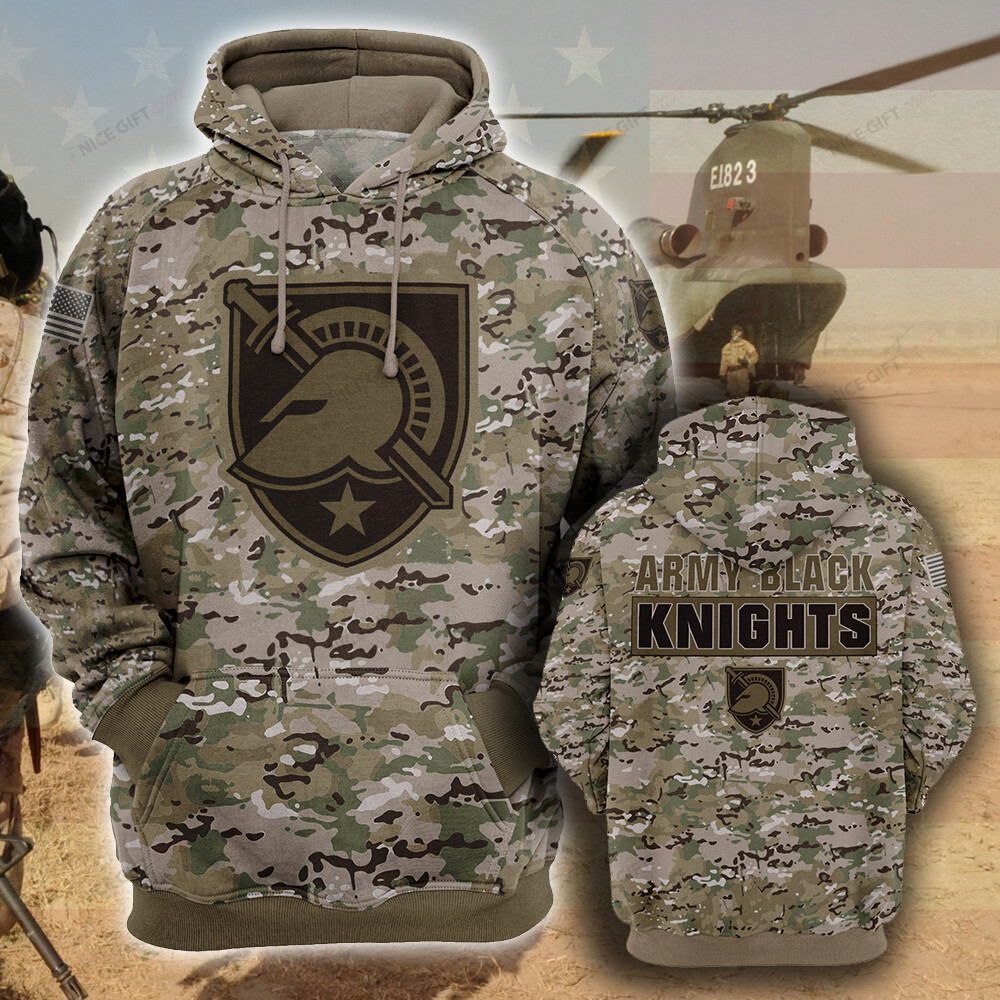 NCAA Army Black Knights Camouflage 3D Hoodie MTD2T2