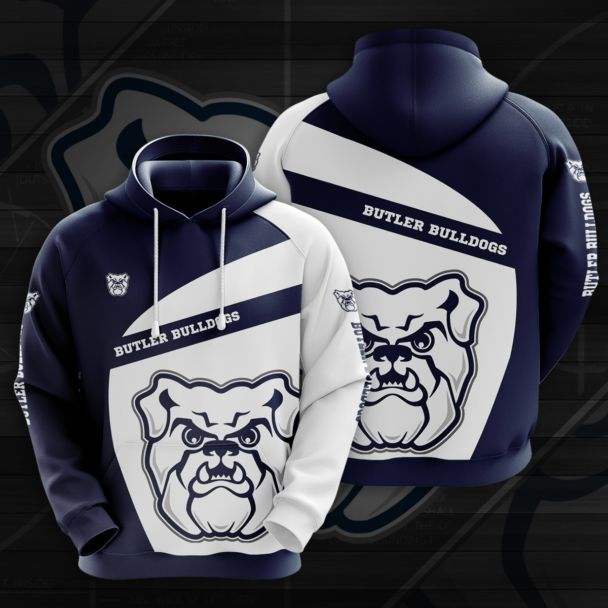 NCAA Butler Bulldogs 3D Hoodie