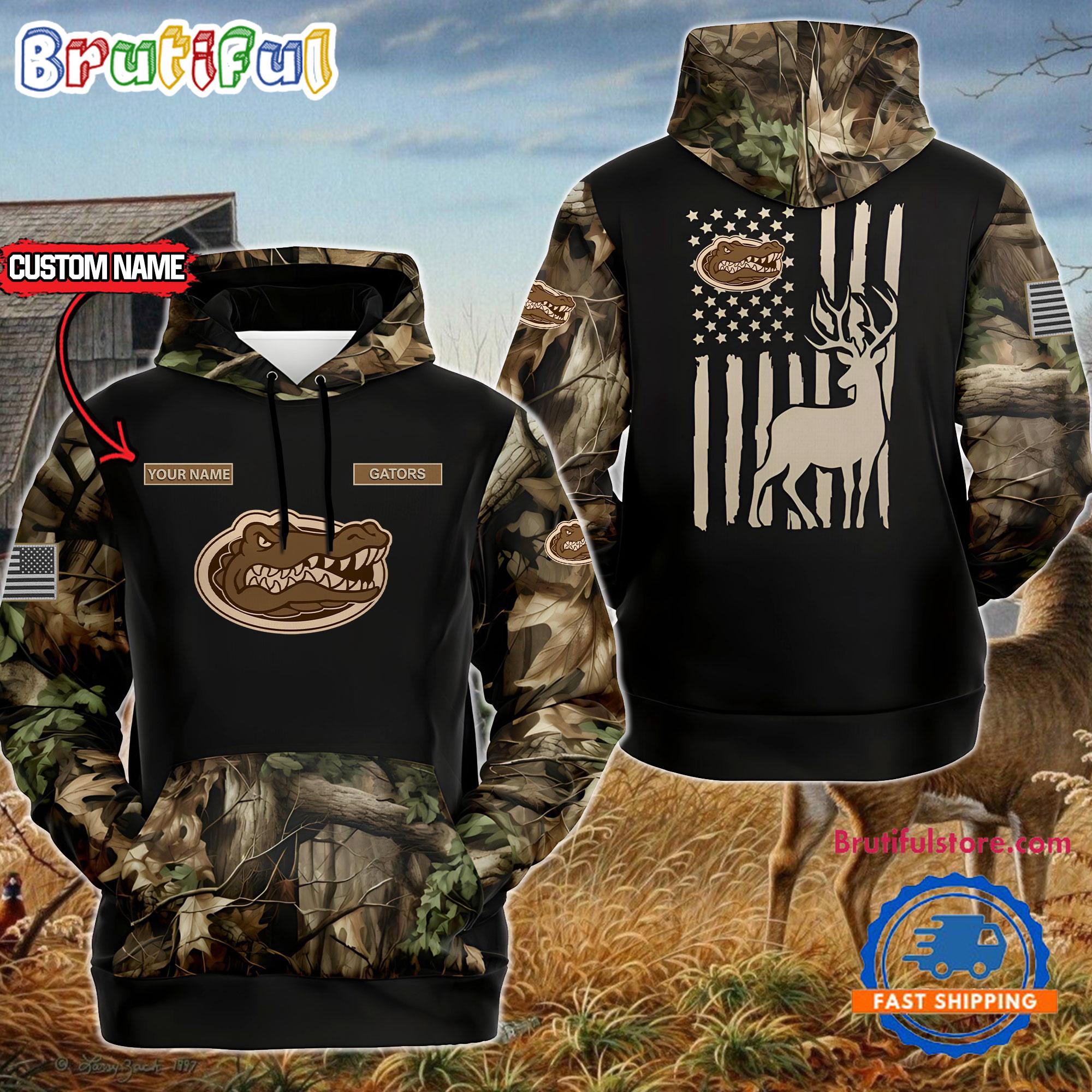 NCAA Florida Gators Sporty Camo Hunting Style Hoodie, Sweatshirt, TShirt