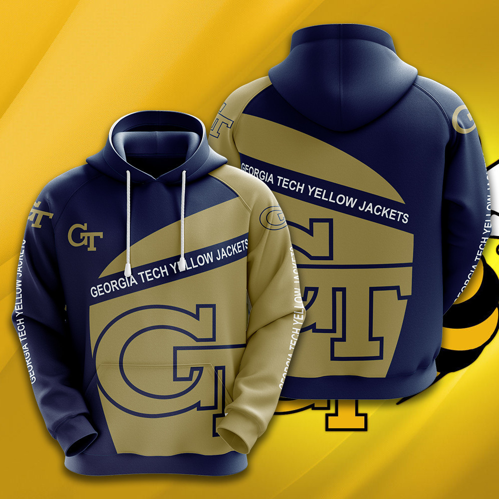 NCAA Georgia Tech Yellow Jackets 3D Hoodie