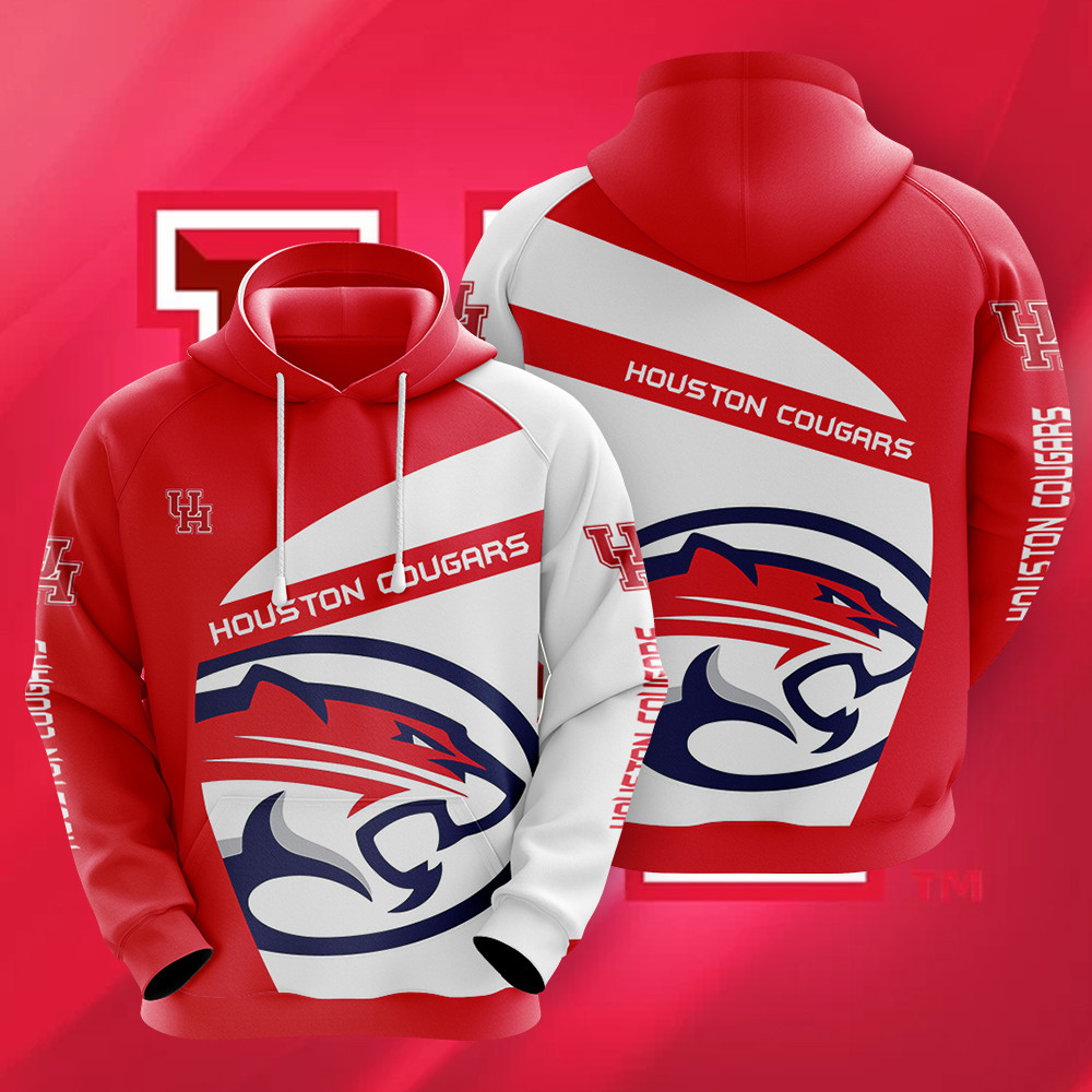 NCAA Houston Cougars 3D Hoodie
