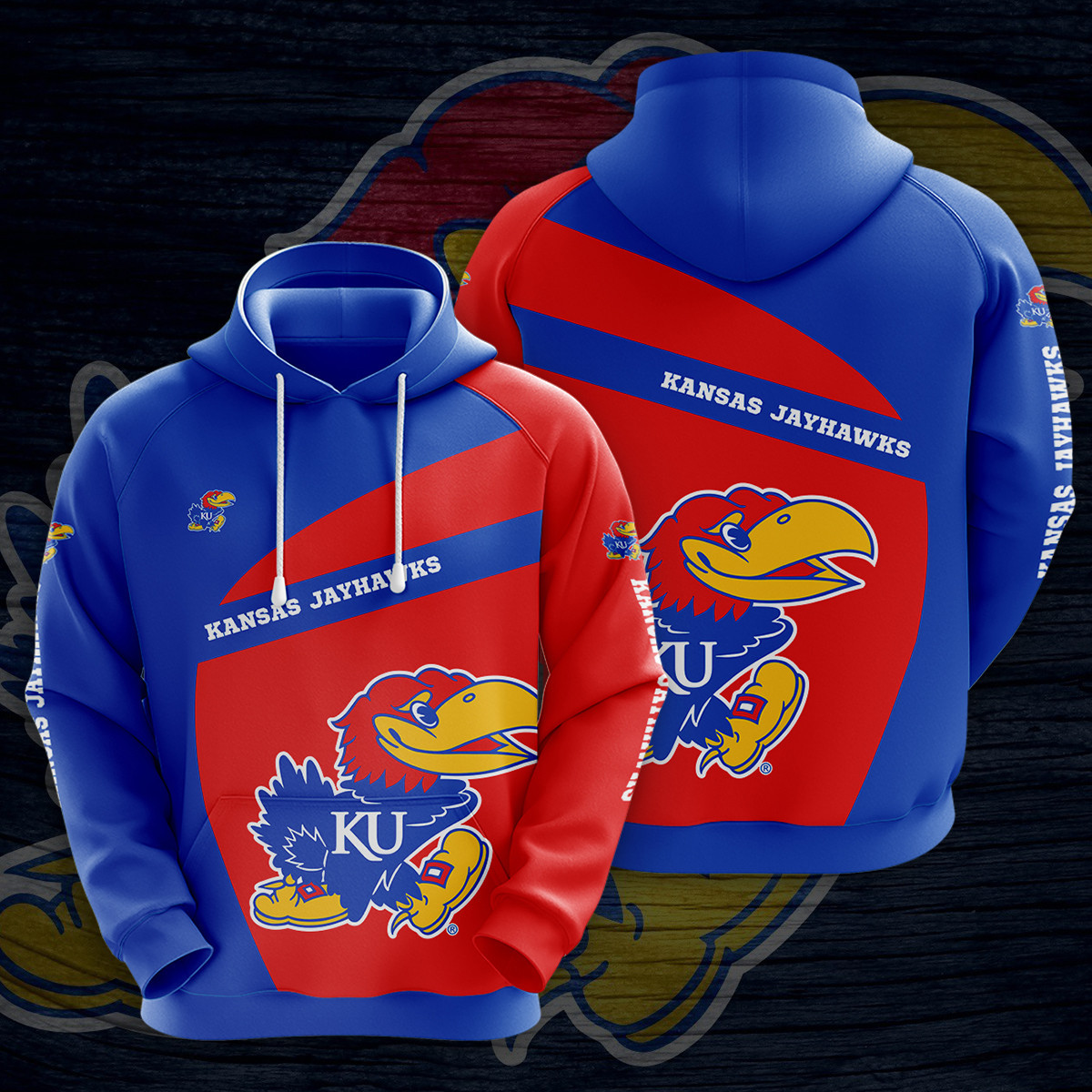 NCAA Kansas Jayhawks 3D Hoodie
