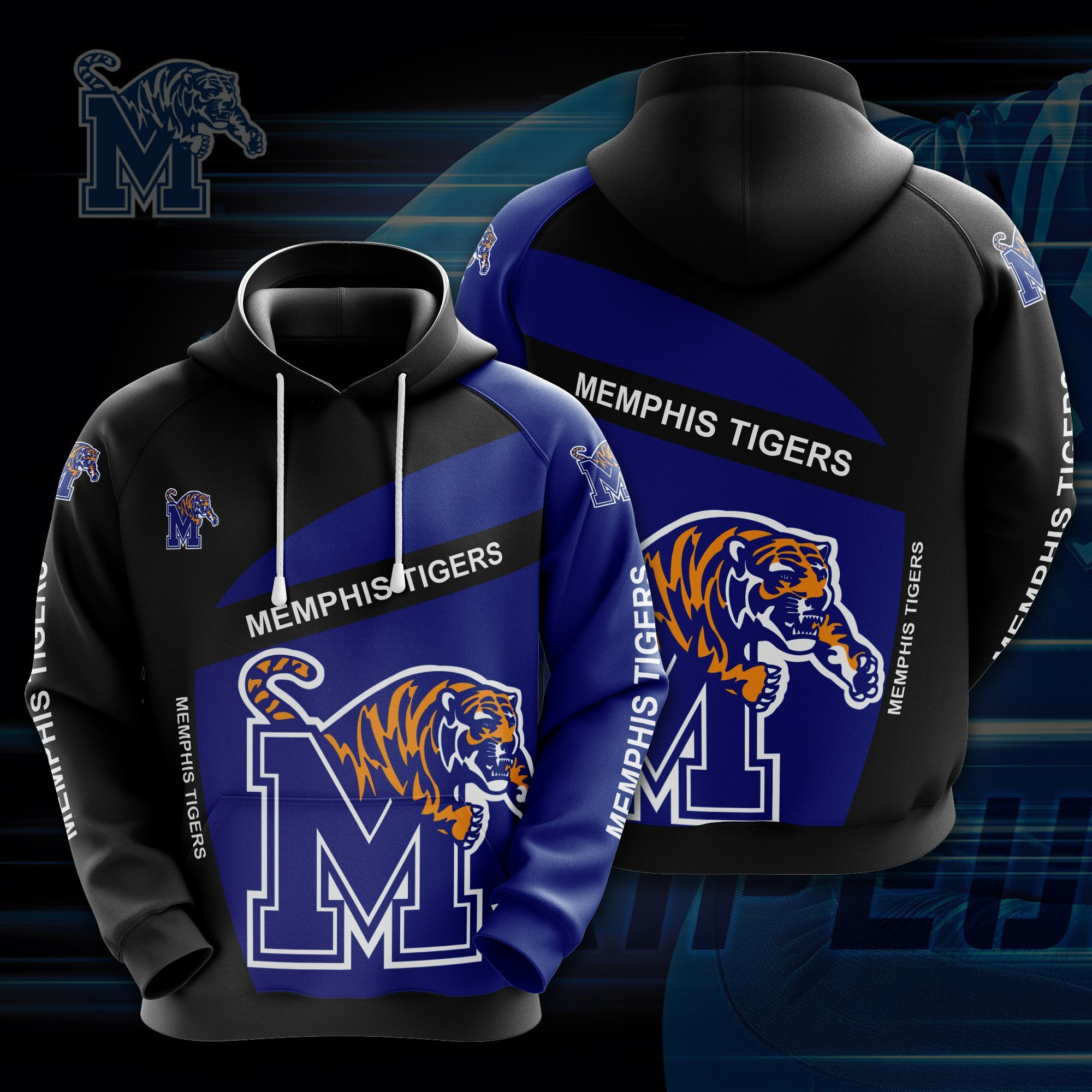 Ncaa Memphis Tigers Hoodie  Zip Hoodie