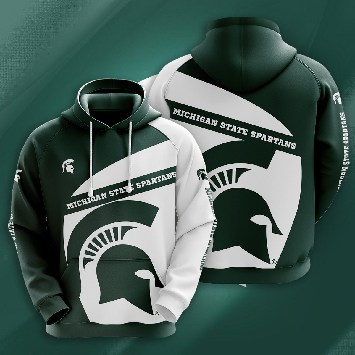 NCAA Michigan State Spartans 3D Hoodie