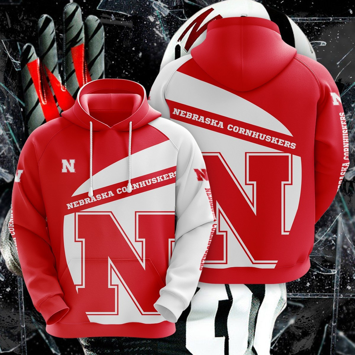 Ncaa Nebraska Cornhuskers Hoodie  Zip Hoodie Gift For Sport Music Fans
