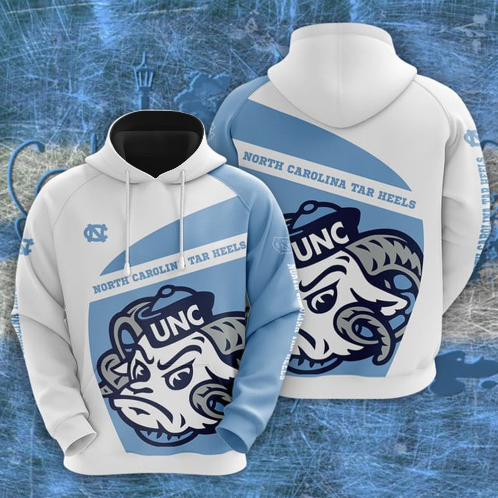 NCAA North Carolina Tar Heels 3D Hoodie