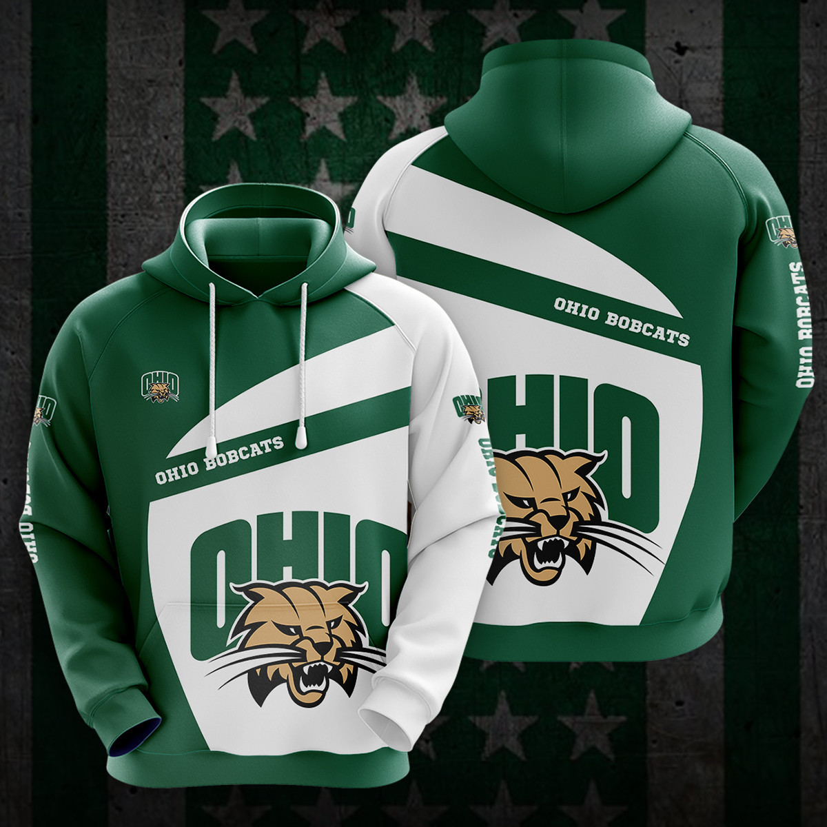 NCAA Ohio Bobcats 3D Hoodie