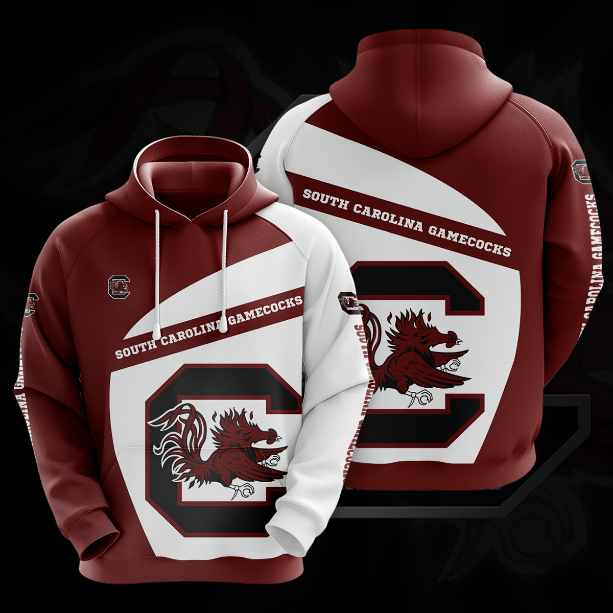NCAA South Carolina Gamecocks 3D Hoodie