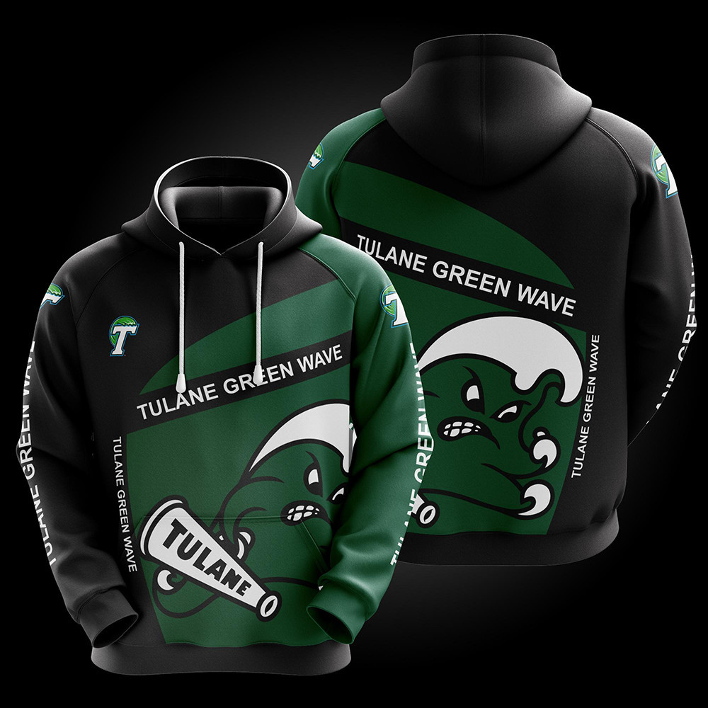 NCAA Tulane Green Wave 3D Hoodie