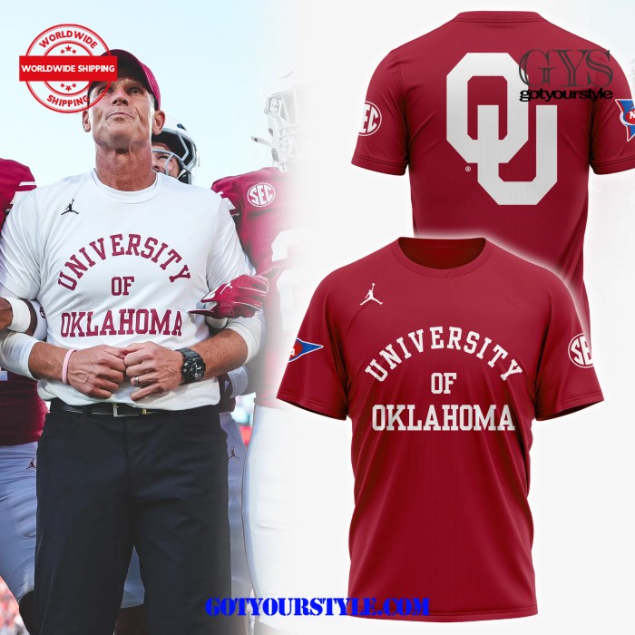 NCAA University Of Oklahoma New 2024 Edition Red Shirt Gift For Sport Music Fans