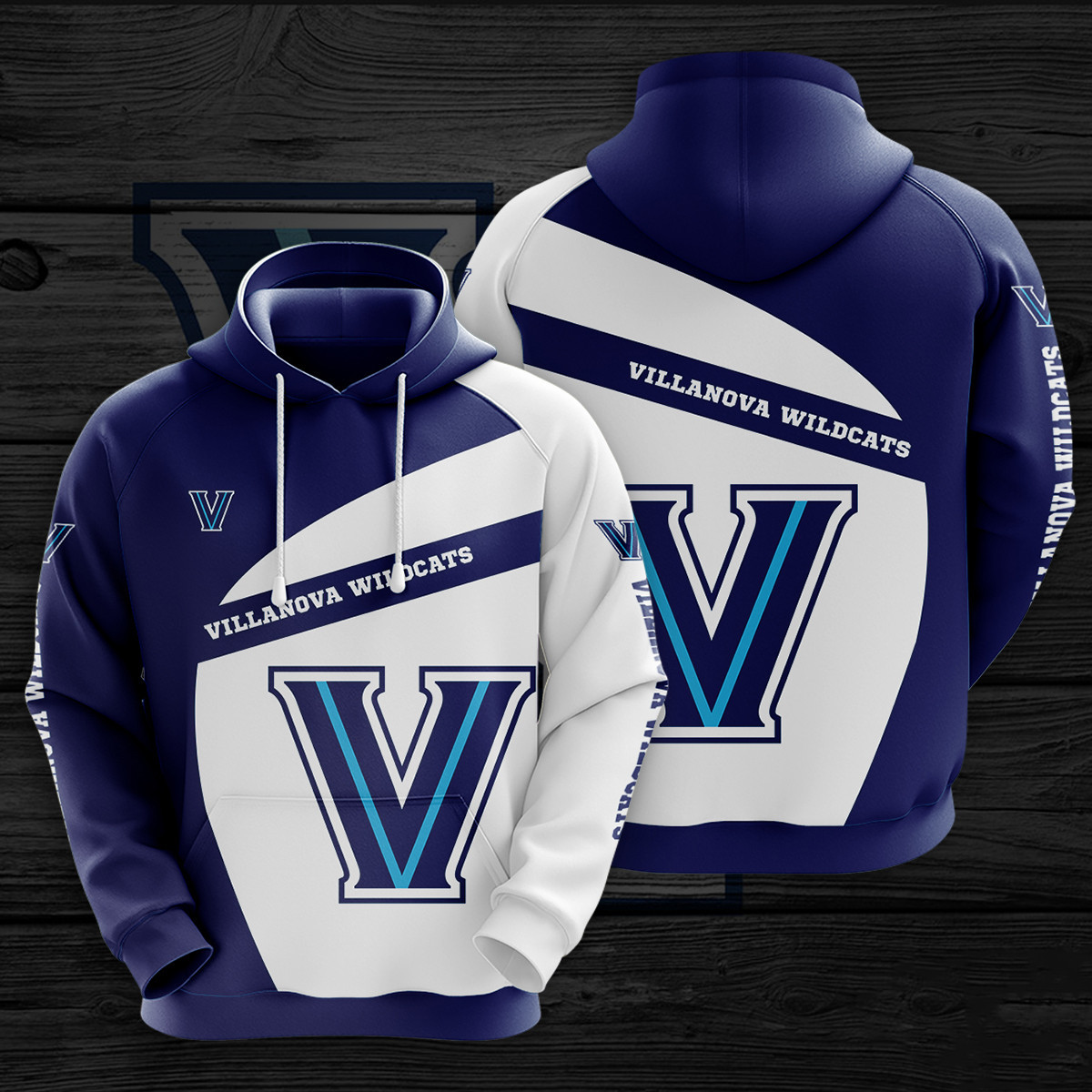 NCAA Villanova Wildcats 3D Hoodie