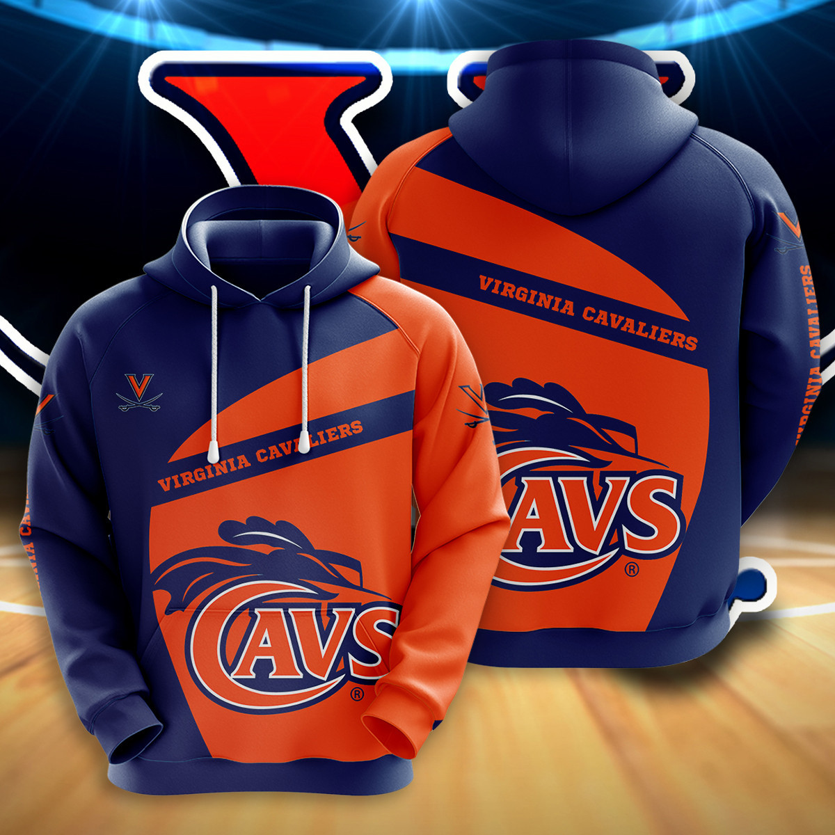 NCAA Virginia Cavaliers 3D Hoodie