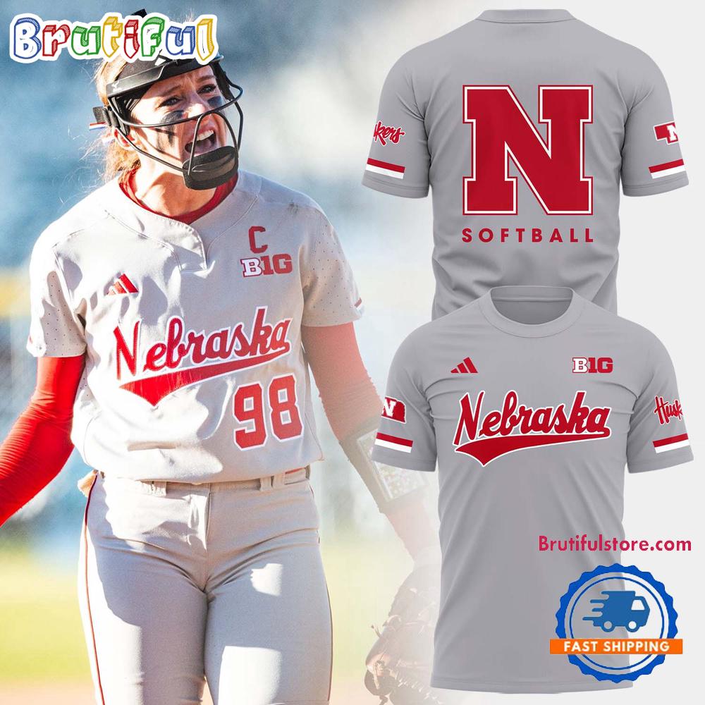 Nebraska Cornhuskers Softball 2025 New 3D Shirt