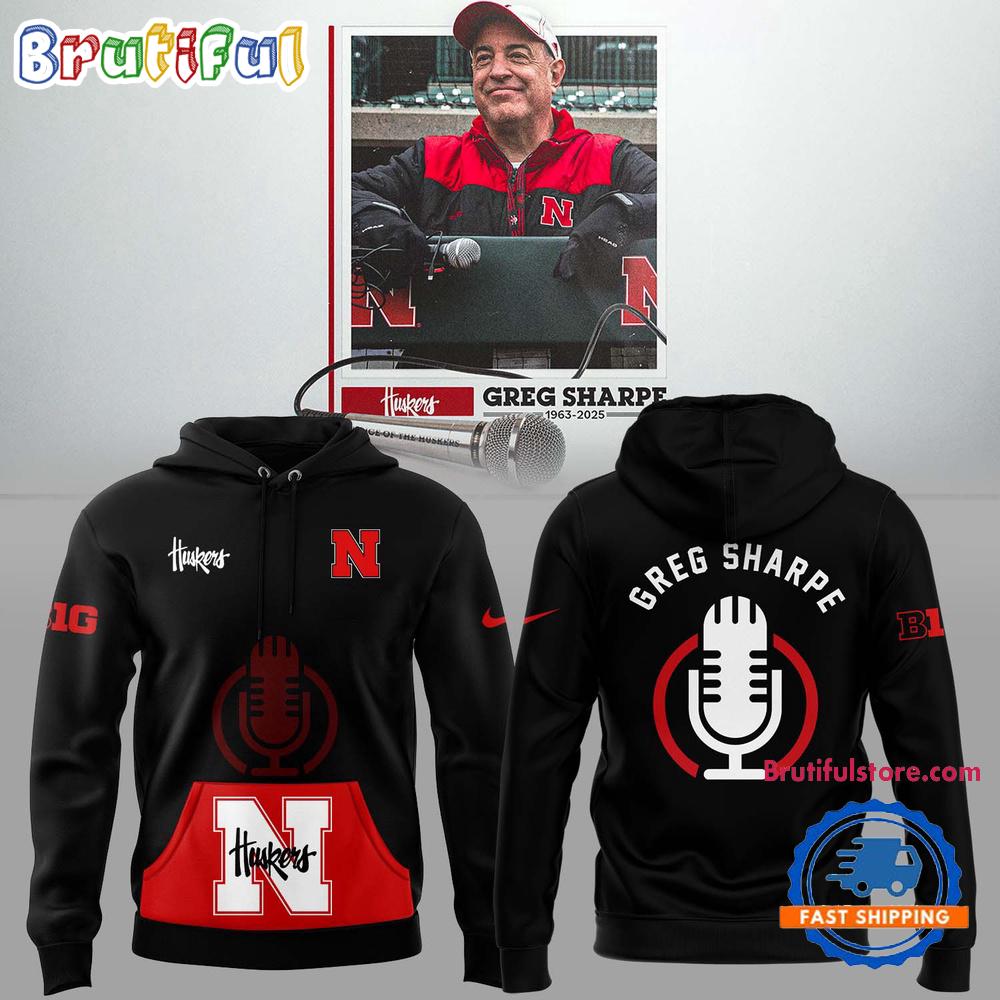 Nebraska Huskers RIP Greg Voice of the Huskers Hoodie