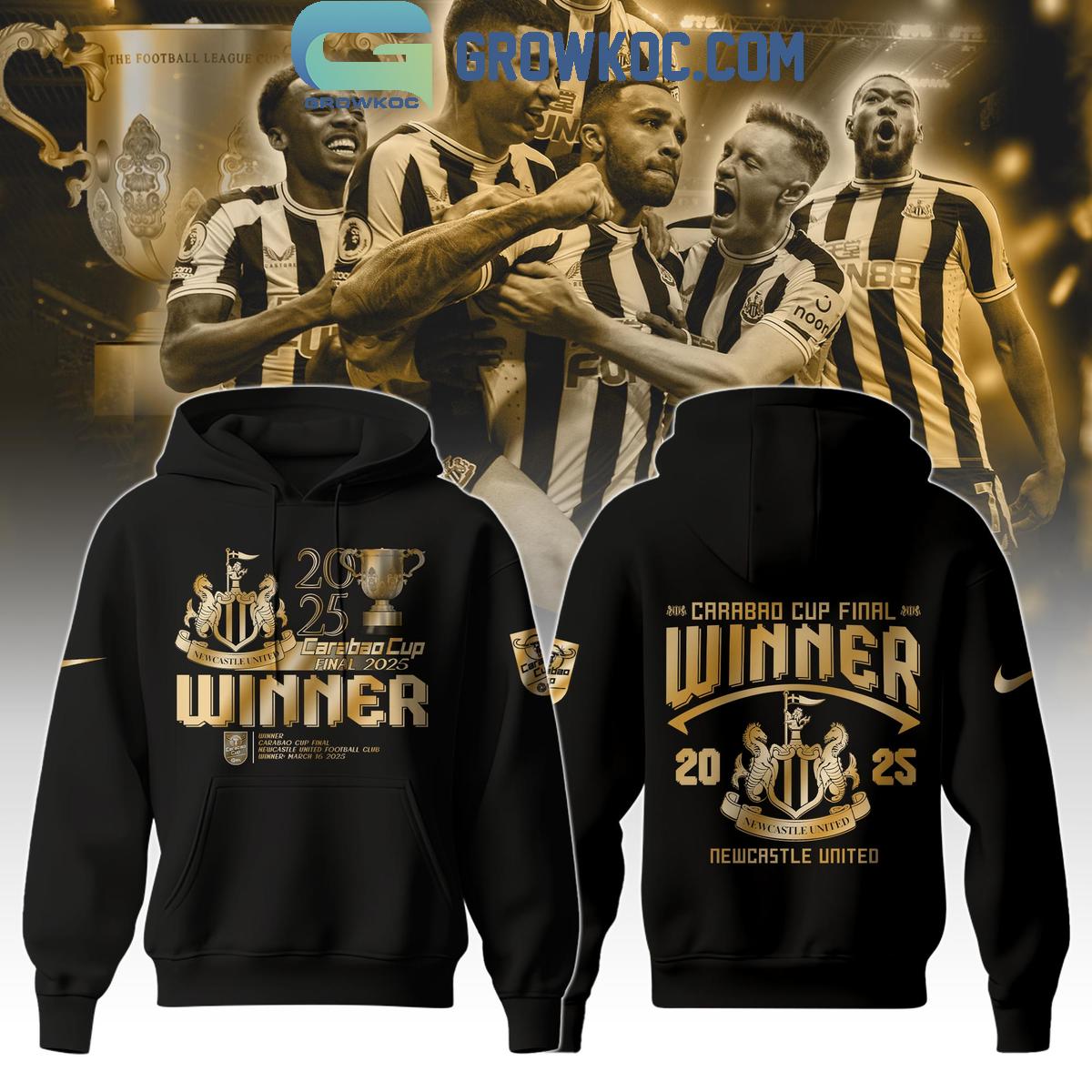 New 2025 2025 Carabao Cup Champions Newcastle United Custom Hoodie T Shirt