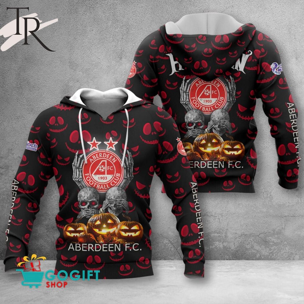 New 2025 Aberdeen F.C. SPFL Halloween Custom Hoodie