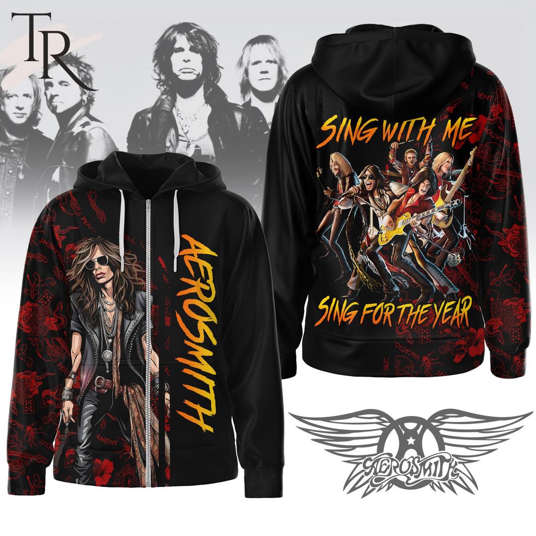 New 2025 Aerosmith Sing With Me Sing For The Year Custom Hoodie