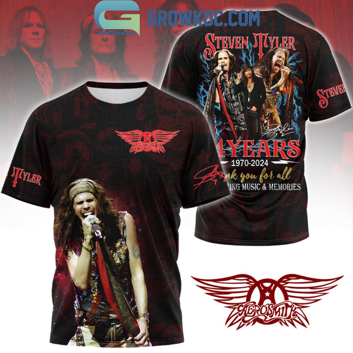 New 2025 Aerosmith Steve Tyler 54 Years Thank You For All 2024 Custom Hoodie T Shirt