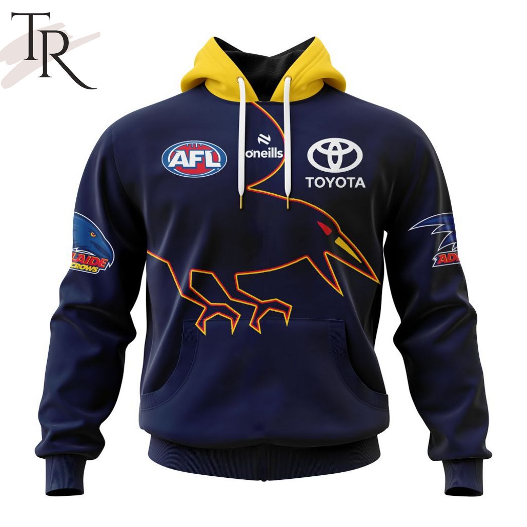 New 2025 AFL Adelaide Crows Personalized 2024 Gather Custom Hoodie