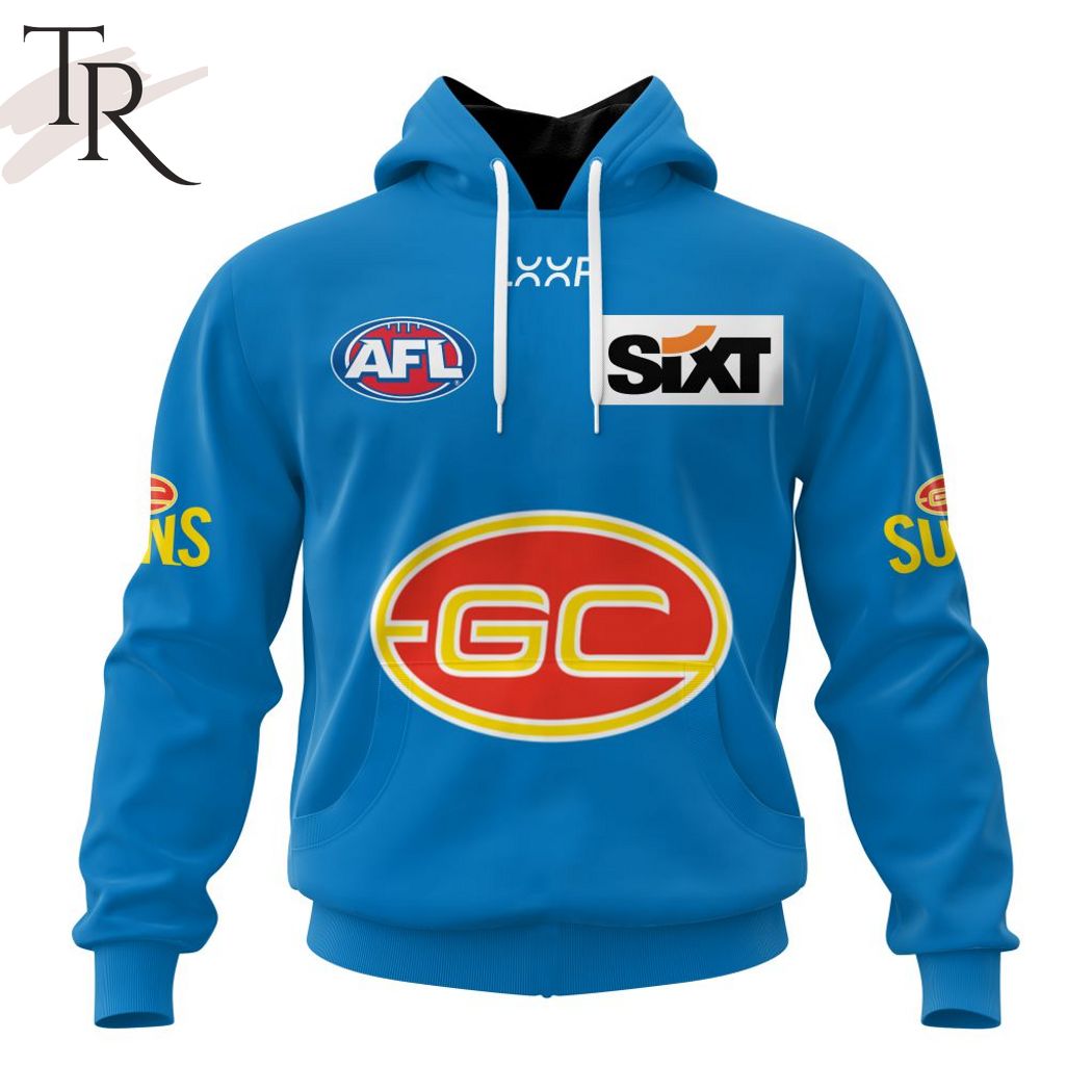 New 2025 AFL Gold Coast Suns Personalized 2024 Clash Custom Hoodie