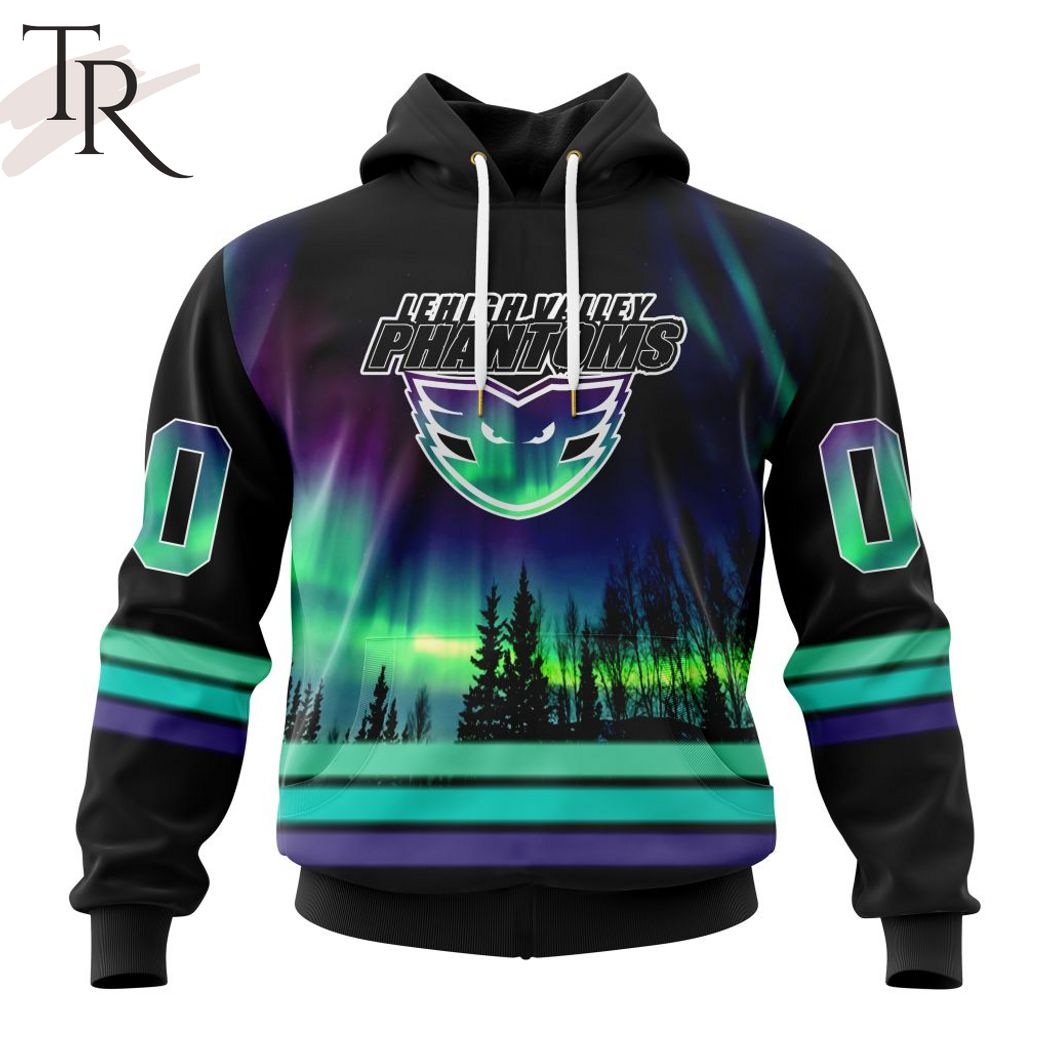 New 2025 AHL Lehigh Valley Phantoms Special Design With Northern Lights Custom Hoodie