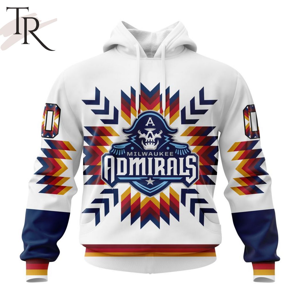 New 2025 AHL Milwaukee Admirals Special Design With Native Pattern Custom Hoodie
