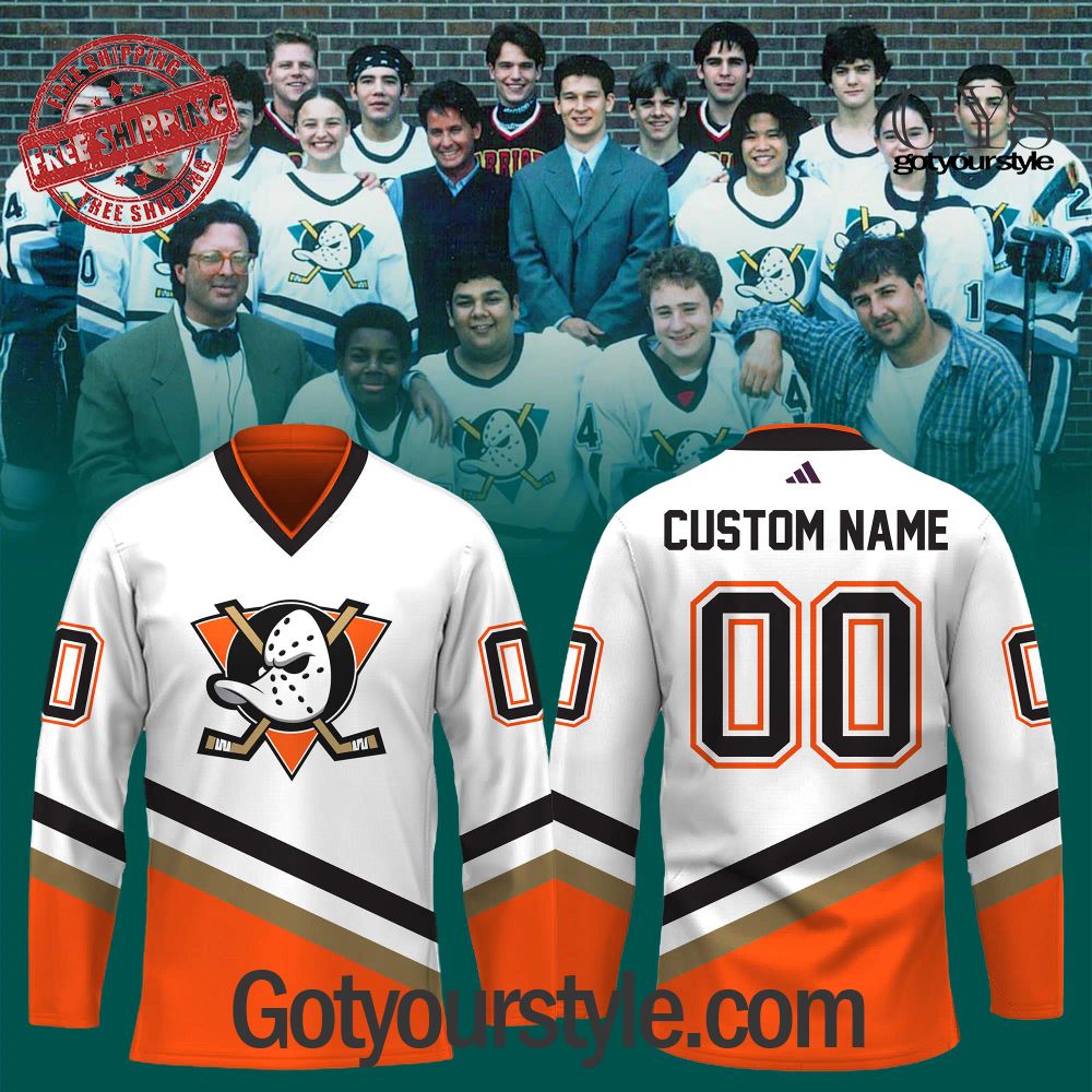 New 2025 Anaheim Ducks Retro Custom Hockey Jersey Fan Gift - All Over Printed