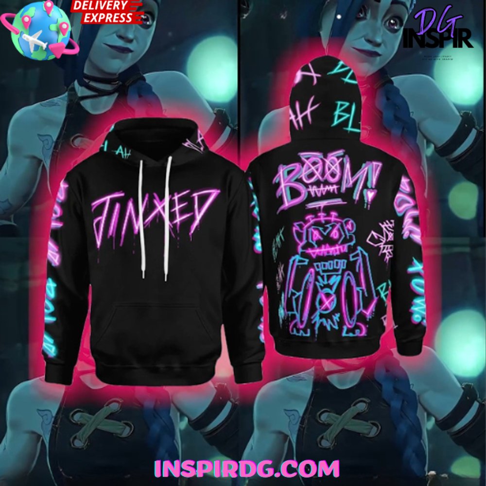 New 2025 Arcane League of Legends Jinxed Special Custom Hoodie