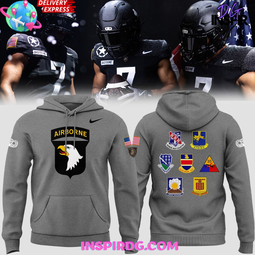 New 2025 Army Black Knights Airborne Military Special Custom Hoodie