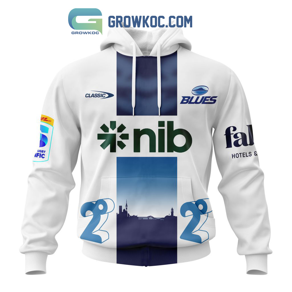 New 2025 Auckland Blues Personalized 2024 Away Super Rugby Fan Custom Hoodie Shirts