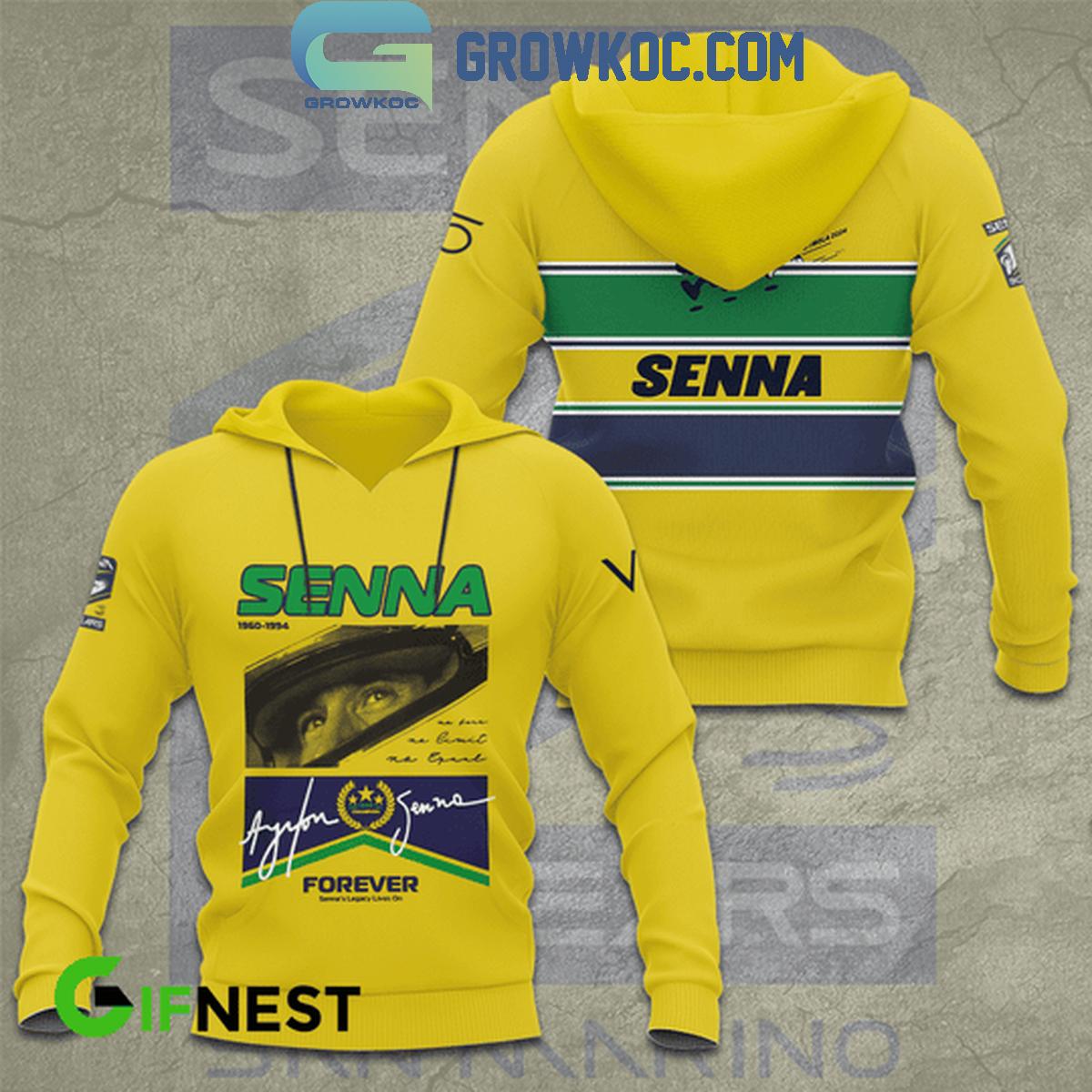 New 2025 Ayrton Senna Forever The Legacy Lives On Custom Hoodie T-Shirt