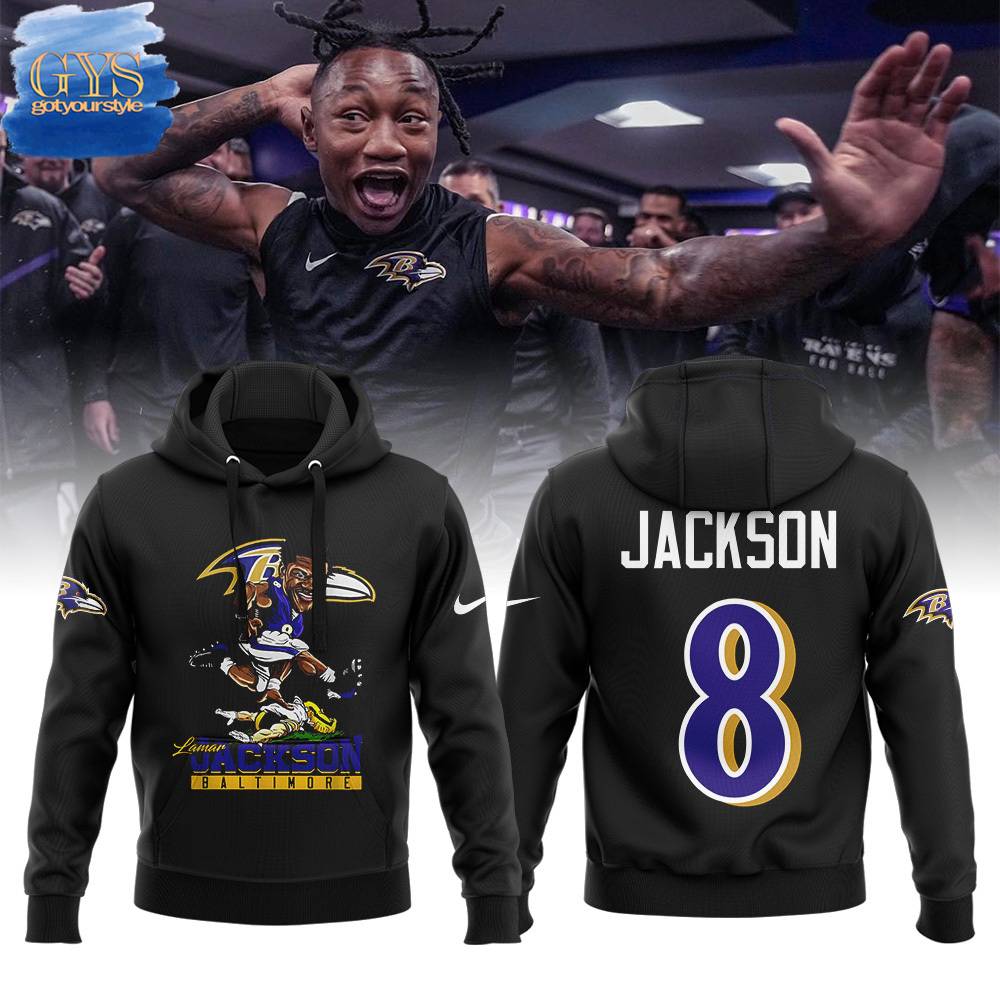 New 2025 Baltimore Ravens Lamar Jackson Custom Hoodie