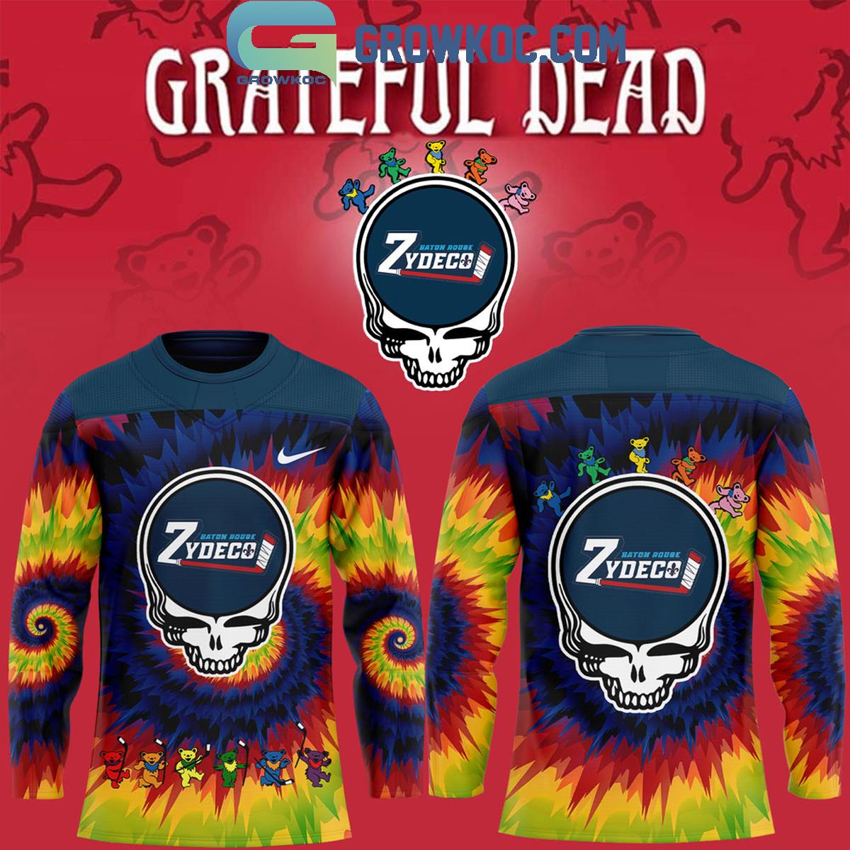 New 2025 Baton Rouge Zydeco Grateful Dead 2025 Custom Hockey Jersey Fan Gift - All Over Printed