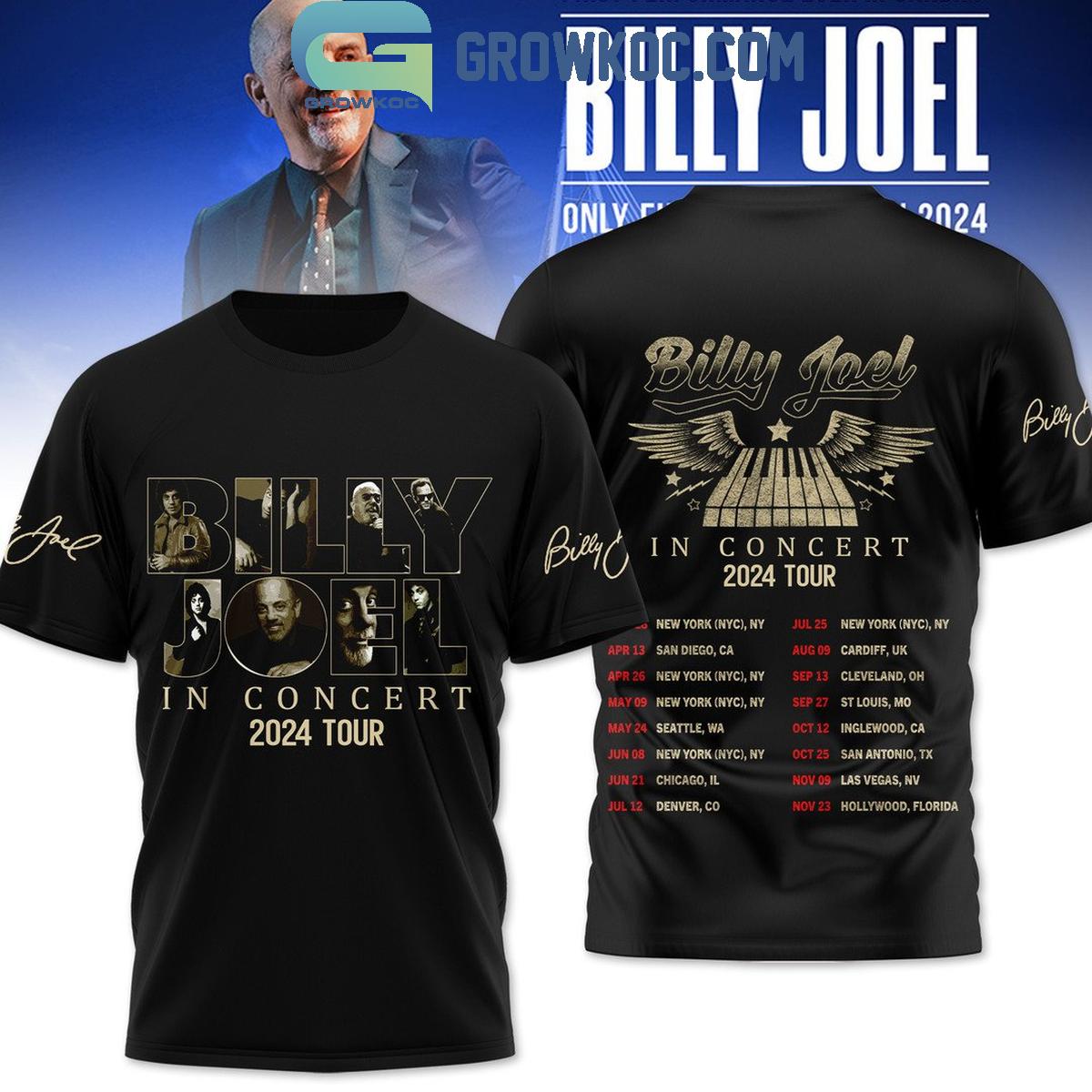 New 2025 Billy Joel In Concert Just The Way You Are 2024 Tour Custom Hoodie T-Shirt