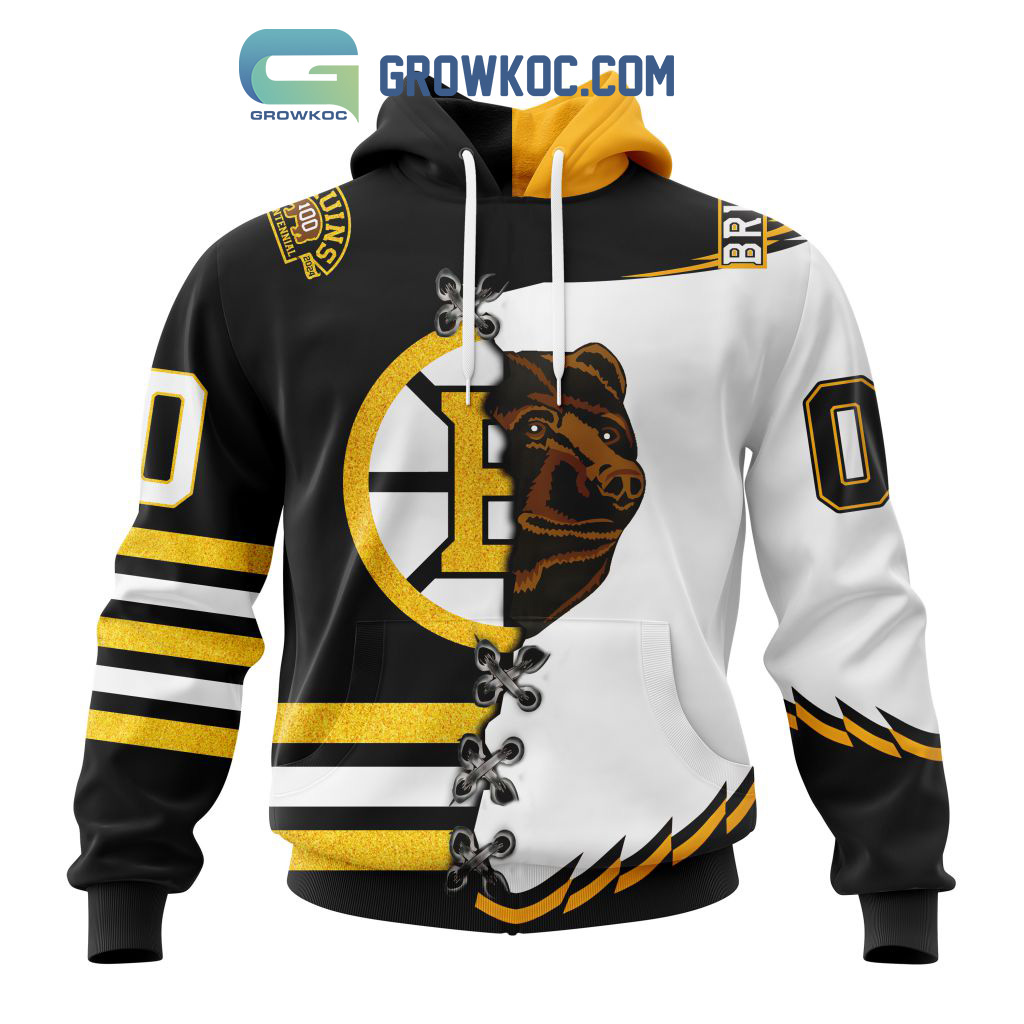 New 2025 Boston Bruins Mix Reverse Retro Personalized Custom Hoodie Shirts