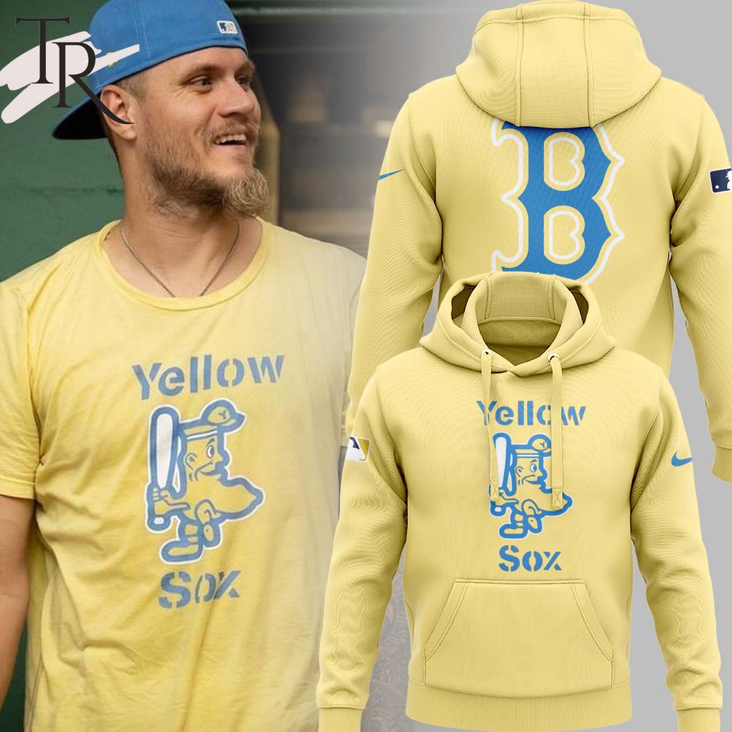 New 2025 Boston Red Sox Yellow Sox Custom Hoodie
