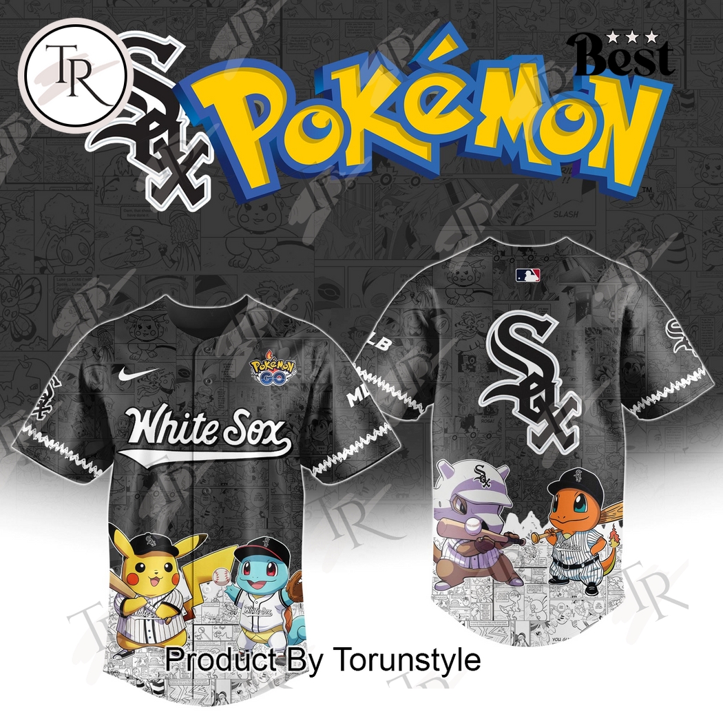 New 2025 Chicago White Sox Pokemon Go Special Baseball Custom Jersey Fan Gift