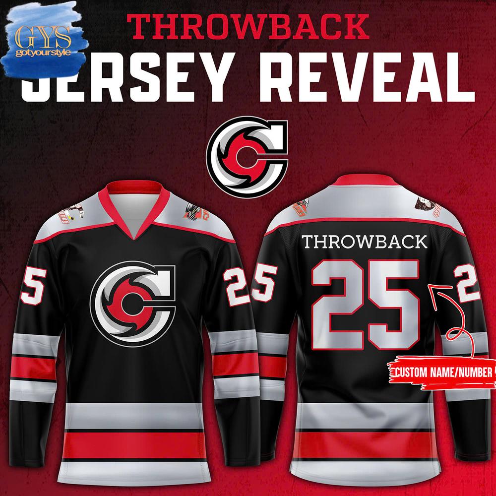 New 2025 Cincinnati Cyclones Throwback Custom Hockey Jersey Fan Gift - All Over Printed