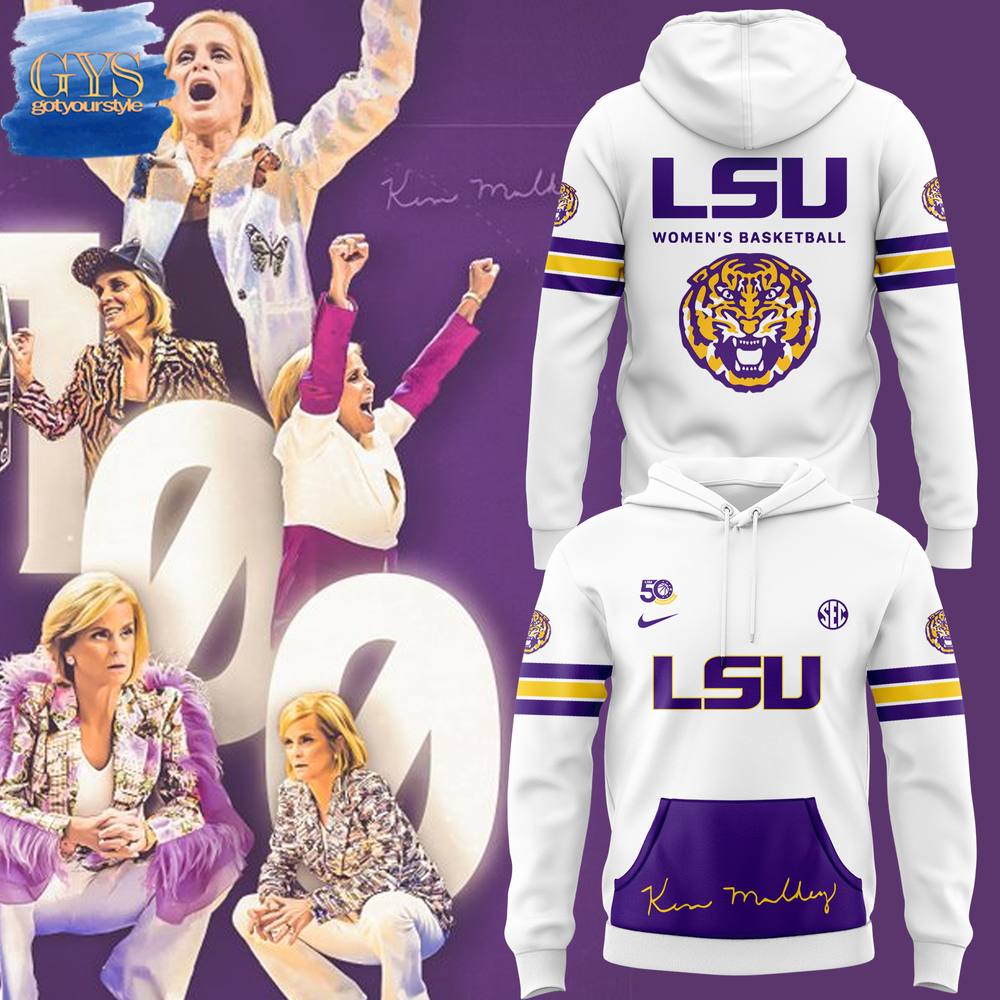 New 2025 Coach Kim Mulkey LSU Tigers Basketball Custom Hoodie