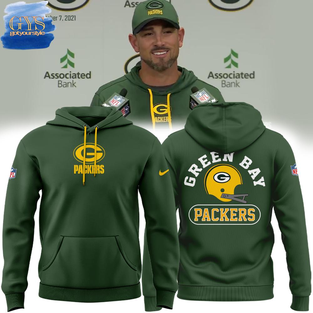 New 2025 Coach Matt LaFleur Green Bay Packers Custom Hoodie
