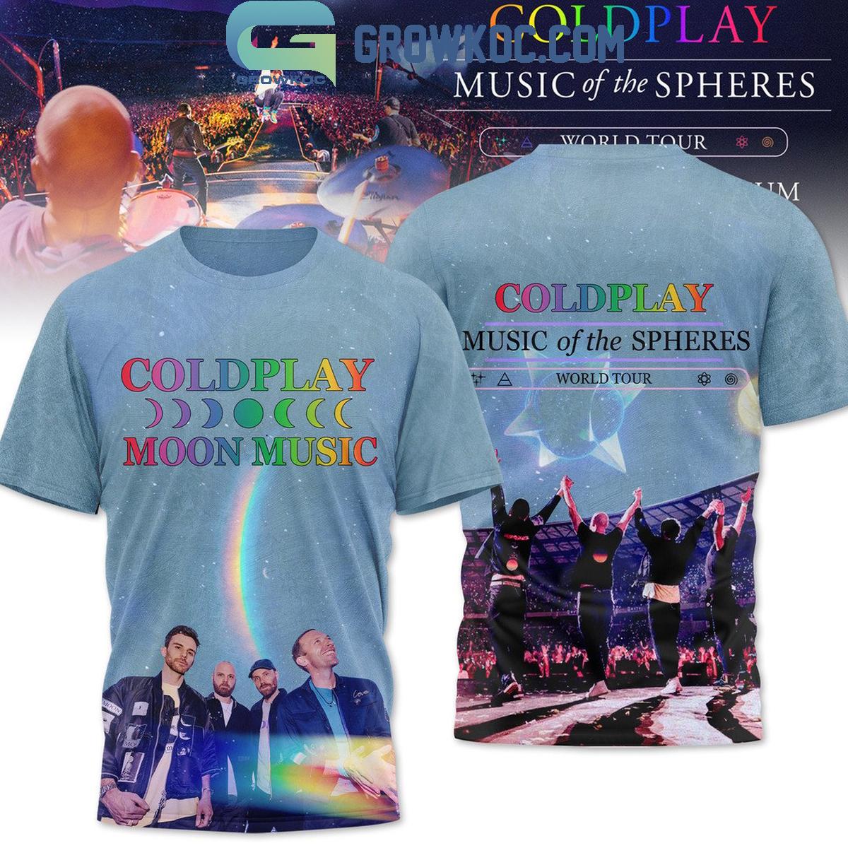 New 2025 Coldplay Music Of The Spheres World Tour 2024 Up And Up Custom Hoodie T-Shirt