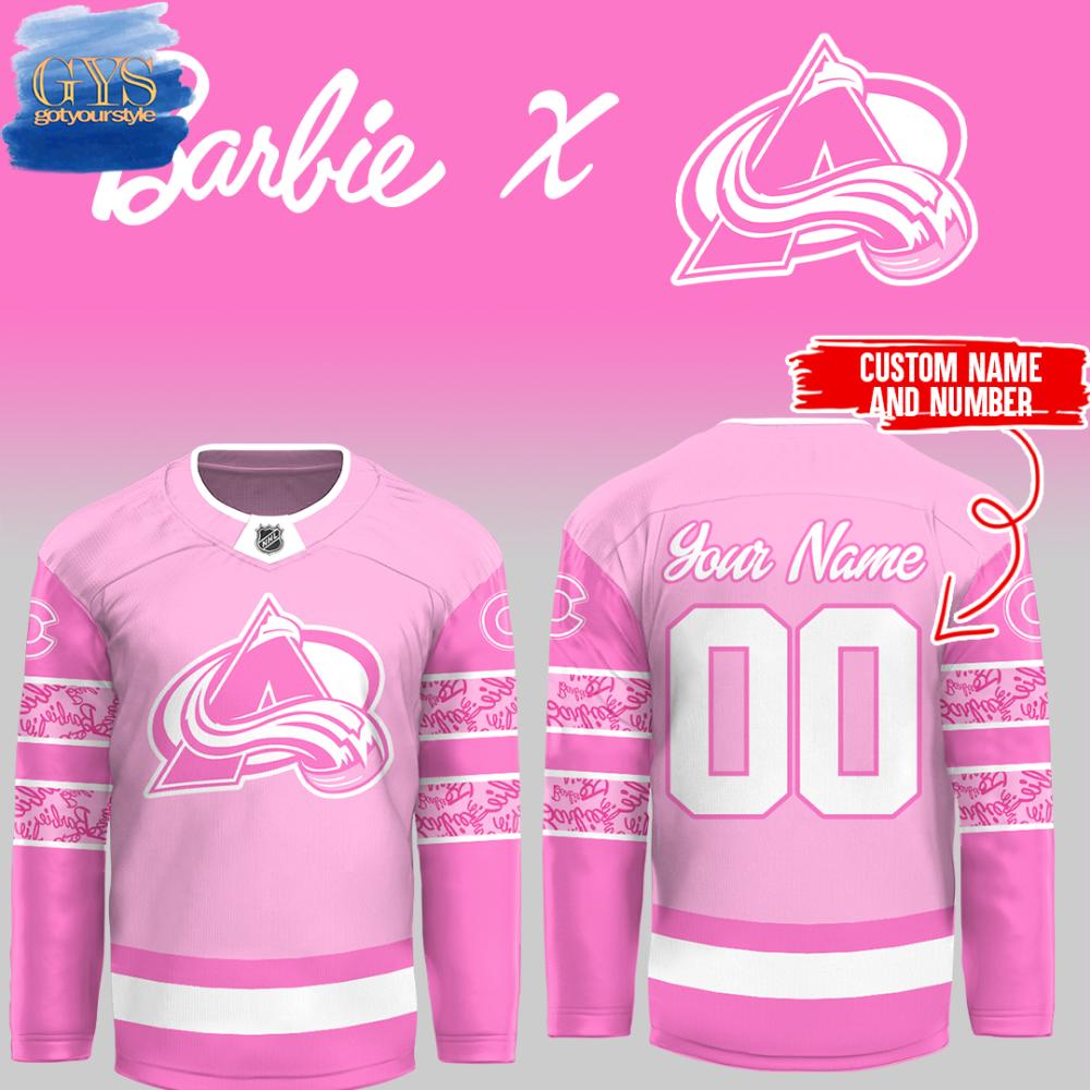 New 2025 Colorado Avalanche Barbie Night Custom Hockey Jersey Fan Gift - All Over Printed