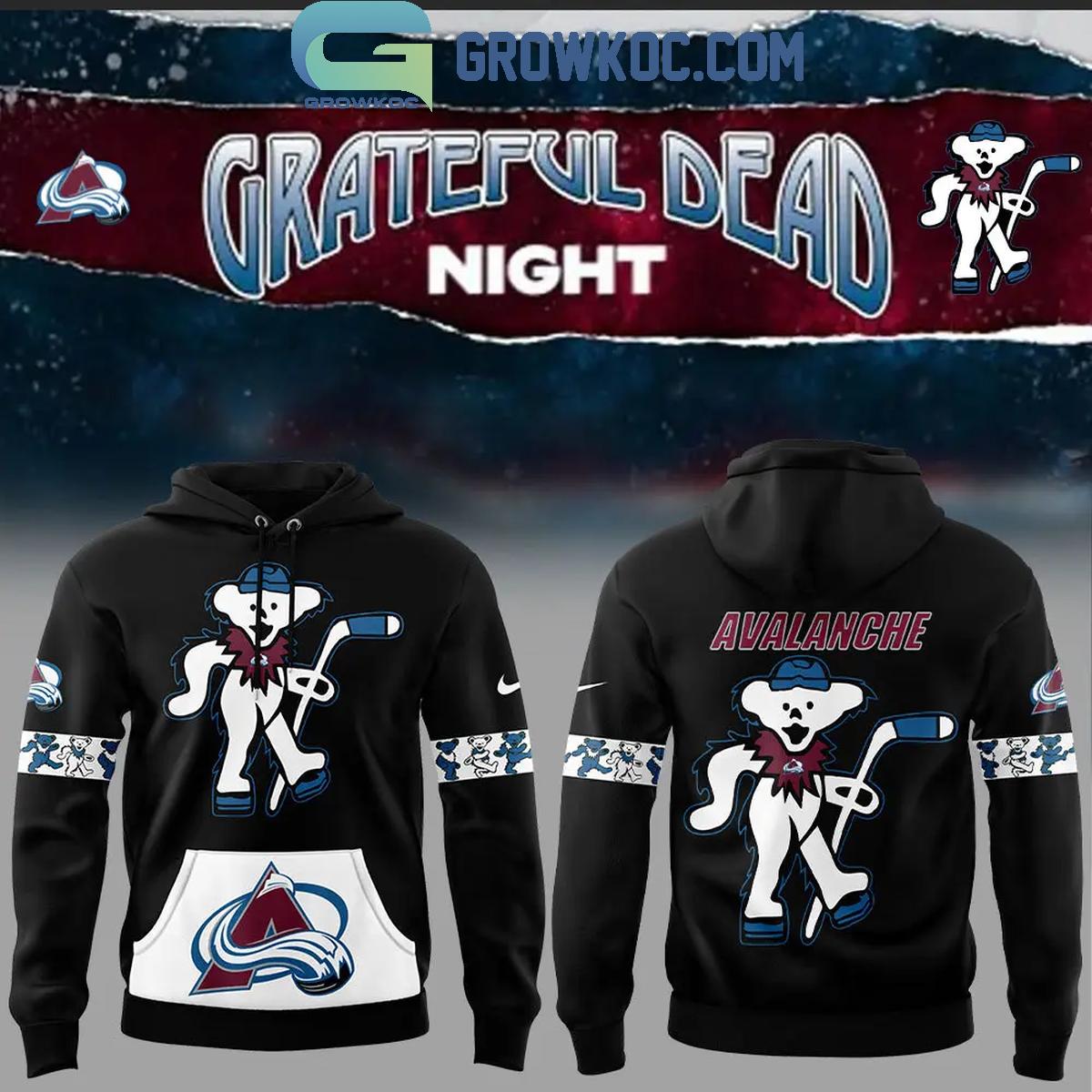 New 2025 Colorado Avalanche Hockey Team The Memories Of Grateful Dead Night Custom Hoodie T-Shirt