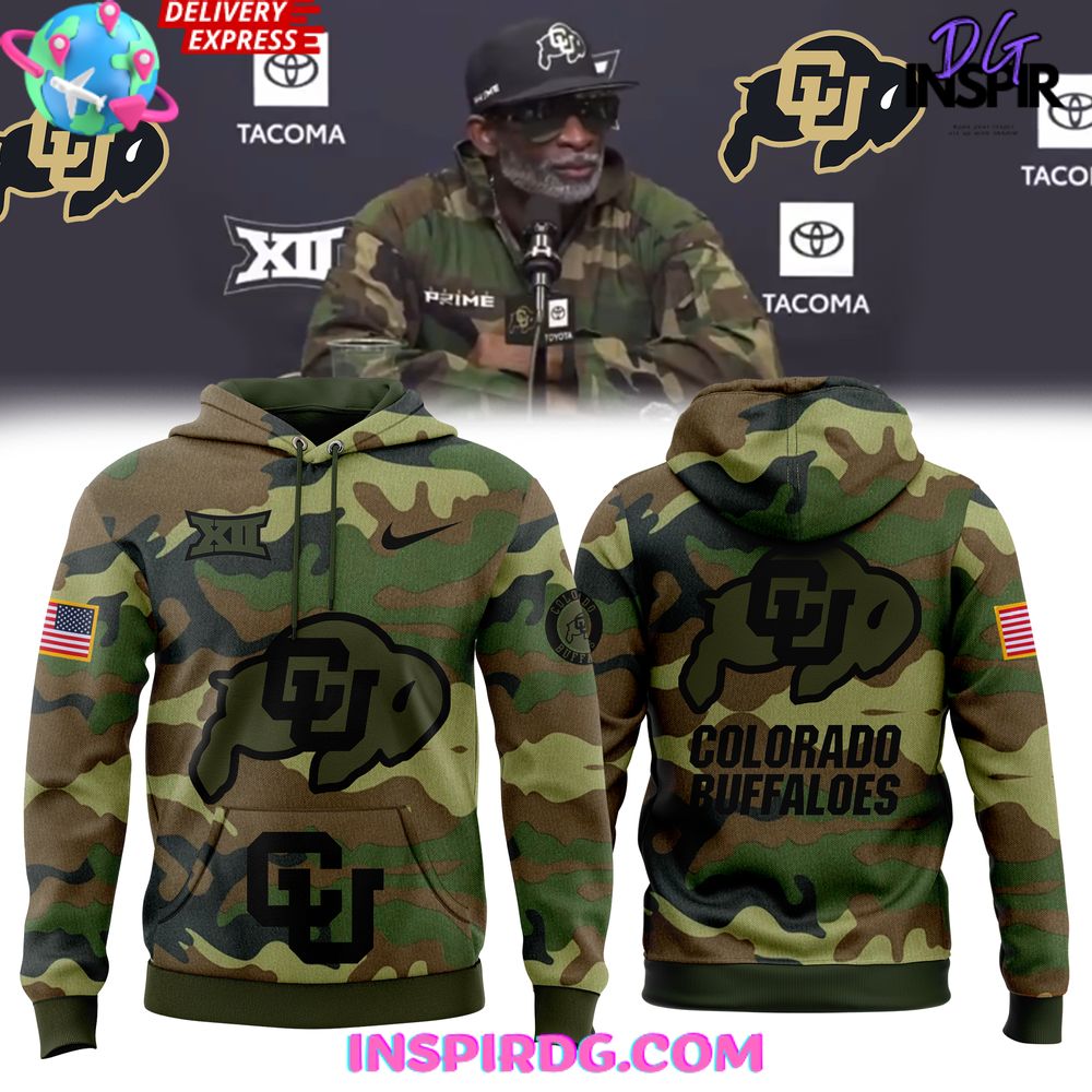 New 2025 Colorado Buffaloes Coach Prime Special Camo Custom Hoodie