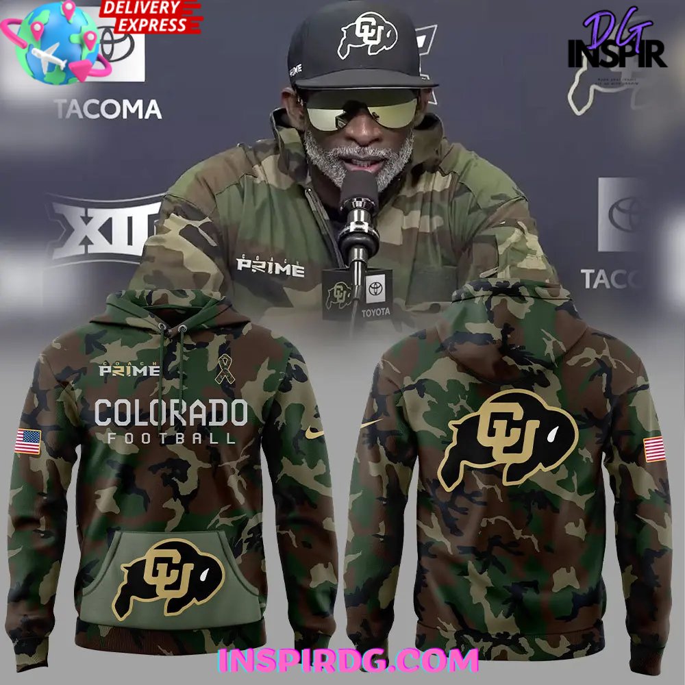 New 2025 Colorado Buffaloes Coach Prime Special Camo Custom Hoodie