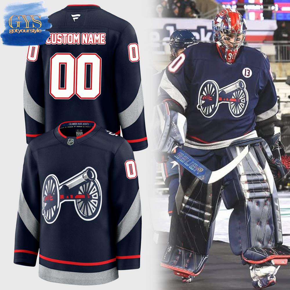 New 2025 Columbus Blue Jackets Personalized Custom Hockey Jersey Fan Gift - All Over Printed