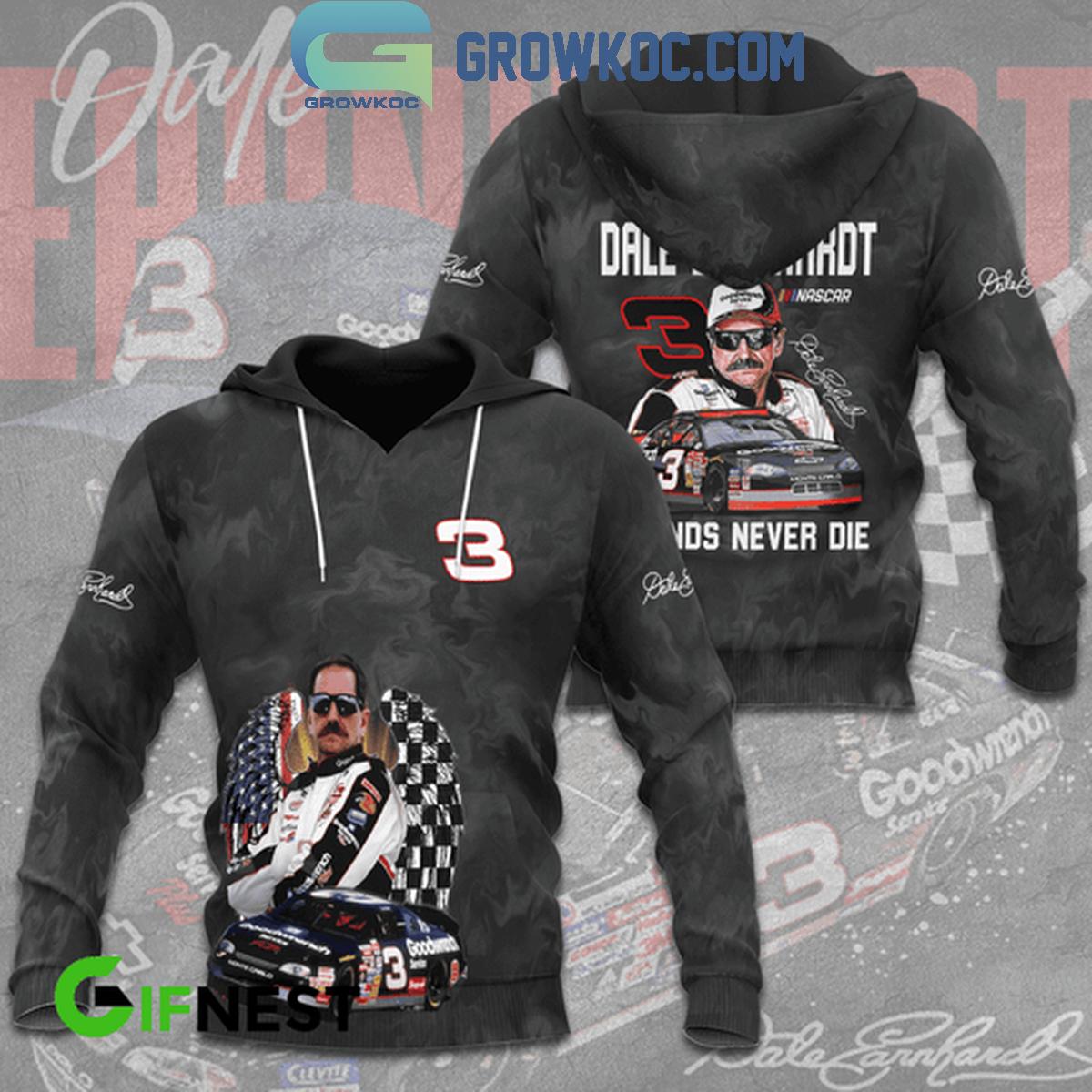 New 2025 Dale Earnhardt NASCAR Legends Never Die Custom Hoodie T Shirt