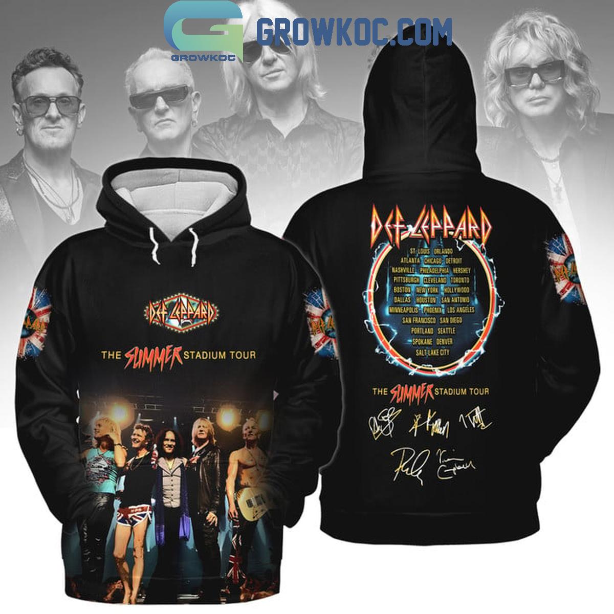 New 2025 Def Leppard The Summer Stadium Tour Thank You For The Memories 2024 Custom Hoodie T-Shirt